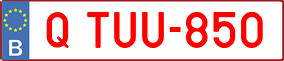 Trailer License Plate